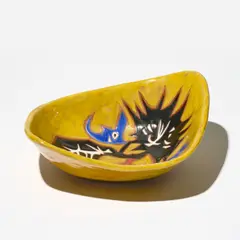 Jean Lurçat, Coupe, A signed and numbered coupe in glazed terracotta designed by Jean Lurçat and executed by Sant Vicens circa 1960