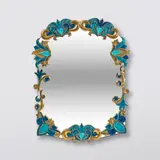 Marion de Crécy, Miroir, A mirror in glazed earthenware, crystallized glass inlays and mirrored glass by Marion de Crécy