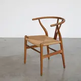 Chaise CH24 dite Wishbone by Hans J. Wegner, A 'CH24' chair, also called 'Wishbone' in oak and rope designed by Hans J, sold Apr 2026