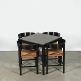 Mogens Lassen, Ensemble de quatre chaises FH4216 et une table à jeux FH4626