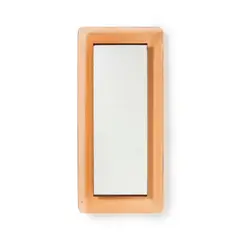 Max Ingrand, Miroir 2273, A labeled '2273' mirror in tinted glass, mirrored glass and wood designed by Max Ingrand circa 1955 and edited by Fontana Arte