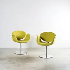 Pierre Paulin, Paire de fauteuils pivotants F163 Little Tulip