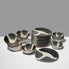 Mado Jolain, Partie de service de table, 29 pièces