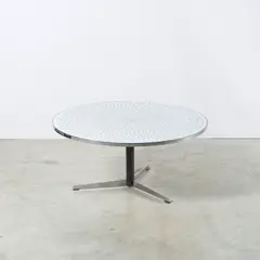 Table basse by Travail Allemand, A German coffee table in ceramic, steel, metal, MDF and rubber circa 1960, sold Apr 2026