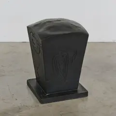 Philippe Starck, Tabouret Ara, An 'Ara' stool in incised and molded polyurethane and plywood designed by Philippe Starck in 1985 and edited by V