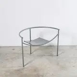 Philippe Starck, Fauteuil Dr. Sonderbar, Sonderbar' armchair in lacquered steel designed by Philippe Starck in 1983 and edited by XO