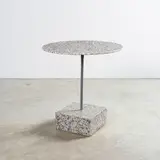 Ettore Sottsass, Table d'appoint Primavera, A 'Primavera' side table in marble and lacquered metal by Ettore Sottsass in 1979 for the Bahnhof Apotheke in Lübbecke