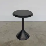 Philippe Starck, Guéridon Costes, A 'Costes' side table in lacquered steel, concrete and rubber designed by Philippe Starck in 1984 and edited by Baleri
