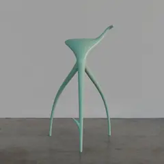 Philippe Starck, Tabouret W.W., Fonte d'aluminium peinte et sablée
