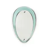 Travail Italien, Miroir, An Italian mirror in tinted mirrored glass, mirrored glass and nickel-plated metal