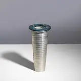 Jean-Michel Wilmotte, Vase, Aluminium et verre teinté