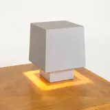 Travail Italien, Lampe de table, An Italian table lamp in lacquered aluminum sheet and acrylic glass circa 1995