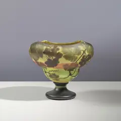 Importante coupe sur piédouche à quatre pointes étirées à chaud by Daum Nancy, sold Apr 2026