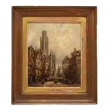 Henry Thomas Schafer, VISTA DE ST. OUEN ROUEN, Óleo sobre tela