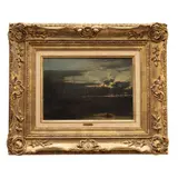 PASEO EN BARCA AL ATARDECER by Atribuido A Hendrik Albert van Trigt, Óleo sobre tabla, sold Aug 2026