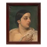 Retrato de Dama, MÉXICO, SIGLO XIX, Óleo sobre tela