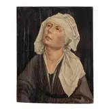 Retrato de Dama, FLANDES, SIGLO XVIII, Óleo sobre madera