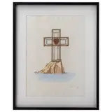 Salvador Dalí, Cruz de San Pedro, Grabado al aguafuerte y aguatinta G 198 / 250