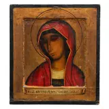 Icono, VIRGEN MARÍA, Óleo sobre tabla