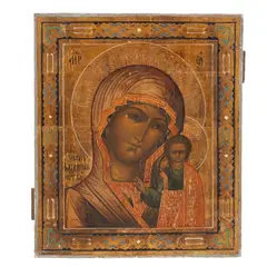 Icono, RUSIA, SIGLO XX, Óleo sobre tabla