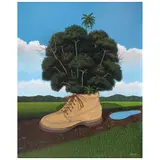 René Martín, Se hace camino al andar, 2001, Acrílico sobre tela
