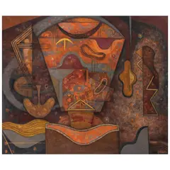 Óscar Gutman, Un día de suerte / Lucky Day, Óleo sobre tela
