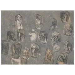Jose Luis Cuevas, Estudio para escultura gris, Litografía 53 / 100