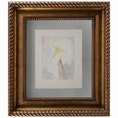 El Paraíso, Canto 14: Apparition Du Christ, de la carpeta La Divina Comedia by Salvador Dalí, 1960, Xilografía sin número de tiraje, sold Aug 2026