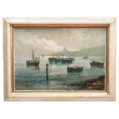 Vista Marina, EUROPA, SIGLO XIX, Óleo sobre tela