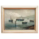 Vista Marina, EUROPA, SIGLO XIX, Óleo sobre tela