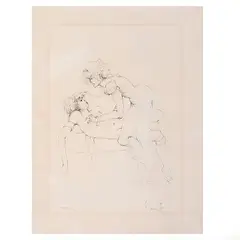 Léonor Fini, Sin título, del portafolio Monsieur Vénus by Rachilde (Marguerite Vallette-Eymery), Grabado al aguafuerte E. A. XI / XX