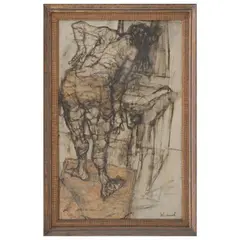 Claude Weisbuch, La toilette, 1961, Óleo sobre tela