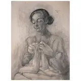 Juan Soriano, Untitled, Carboncillo sobre papel