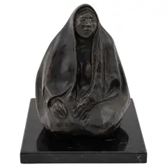 Jorge Luis Cuevas, Untitled, Escultura en bronce II / IV / IX con base de mármol