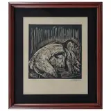 Raúl Anguiano, Untitled, Grabado al linóleo E / E