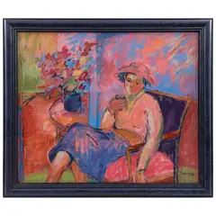 Mayté Guzmán, Julia, 1995, Óleo y acrílico sobre tela