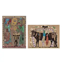 Enrique Climent, A) Sin título, de la serie Músicos, Serigrafía P. A