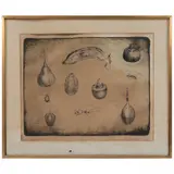 Luis García Guerrero, Sin título / Elementos, 1974, Litografía 62 / 100