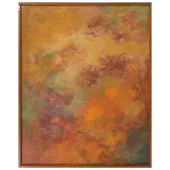 Teresa Cito, Atardecer, Óleo y tierras sobre tela