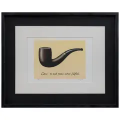René Magritte, La trahison des images (Ceci n'est pas une pipe), Litografía 156 / 300, edición póstuma