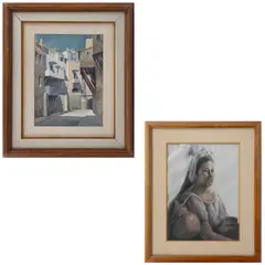 A) López Oliver, Untitled, Acuarela sobre papel