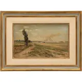Antonio Pedro Ballerini, PAISAJE, Óleo sobre tela