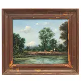 Vista del Pico de Orizaba, MÉXICO, SIGLO XX, Óleo sobre masonite