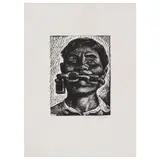 Adolfo Mexiac, Libertad de expresión, Grabado al linóleo 834 / 1000 E. E