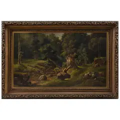 Mario Urbina, Desierto de los Leones, Óleo sobre tela