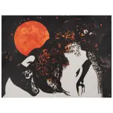 Leonel Maciel, Sin título (El toro enamorado de la luna), de la carpeta, Color, forma y sonido, 2002, Litografía P / T