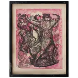 David Alfaro Siqueiros, El amante, Litografía sin número de tiraje