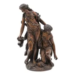 Bacantes*, SIGLO XX, Bronce, patinado en color marrón