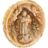 ESCUELA QUITEÑA, SIGLO XVIII by San José Con El Niño Jesús, Talla en marfil entintado, sold Jul 2026