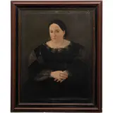 Retrato de Dama, EUROPA, SIGLO XIX, Óleo sobre tela